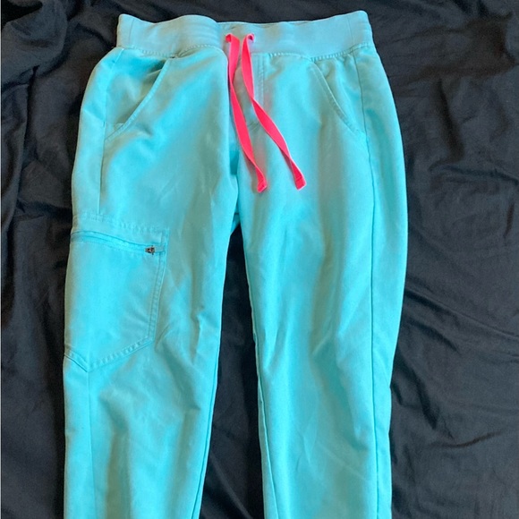 Figs Neon Blue Pants - Picture 2 of 6